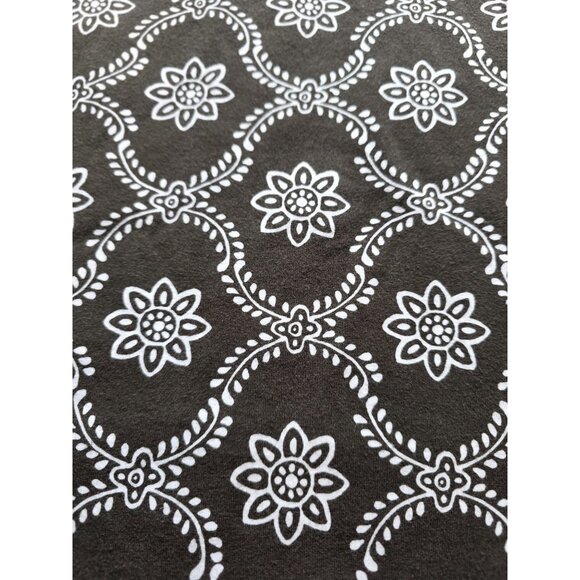 Talbots Womens Floral Pattern Long Sleeve Tee Shirt L Green & White NWT - Picture 7 of 9